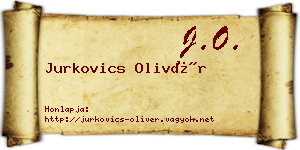 Jurkovics Olivér névjegykártya